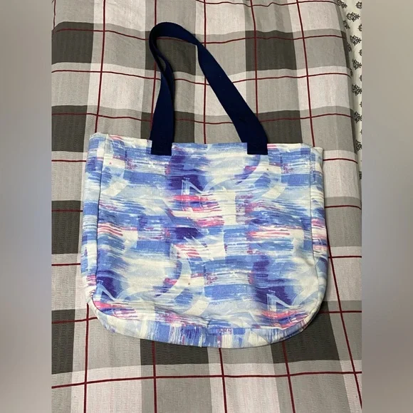 Swirly Tie Dye Canvas Tote Bag - Picture 4 of 5